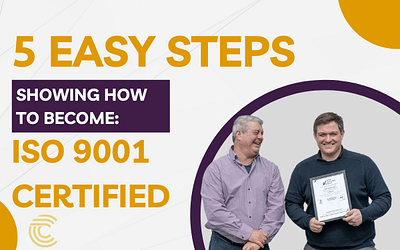 5 easy steps showing how to get ISO 9001 certified